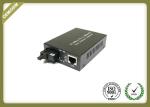 Industrial 10/100M Fiber Optic Media Converter Single Mode Plug And Play Rack
