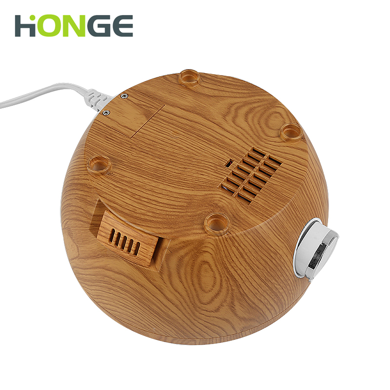 220V Rotary Switch Oil Diffuser Humidifier , Wood Grain Color Home Aroma Humidifier