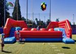 Lead Free Red Or Blue Inflatable Sports Games / Blow Up Obstacle Course And