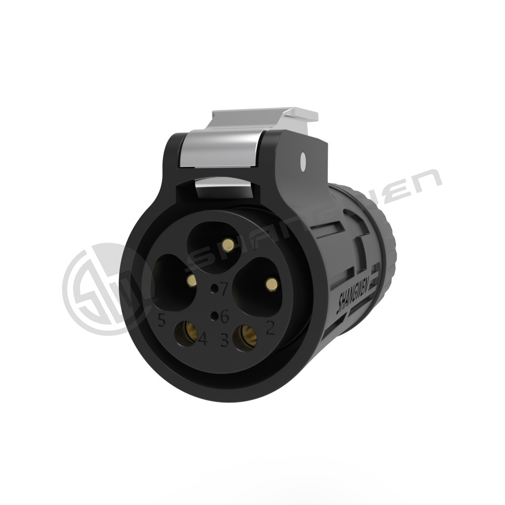 IP67 Waterproof Male Female Power Connector Precision PBT Material