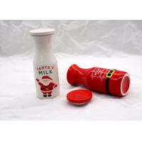 Buy cheap Strong Dolomite Ceramic Houseware / Ceramic Milk Bottle For Christmas Decoration product