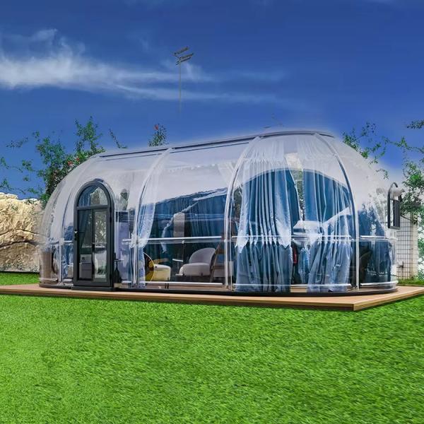 Buy cheap Muti-functional Full House Outdoor Inflatable Clear Star Capsule House Bubble Tent House from wholesalers