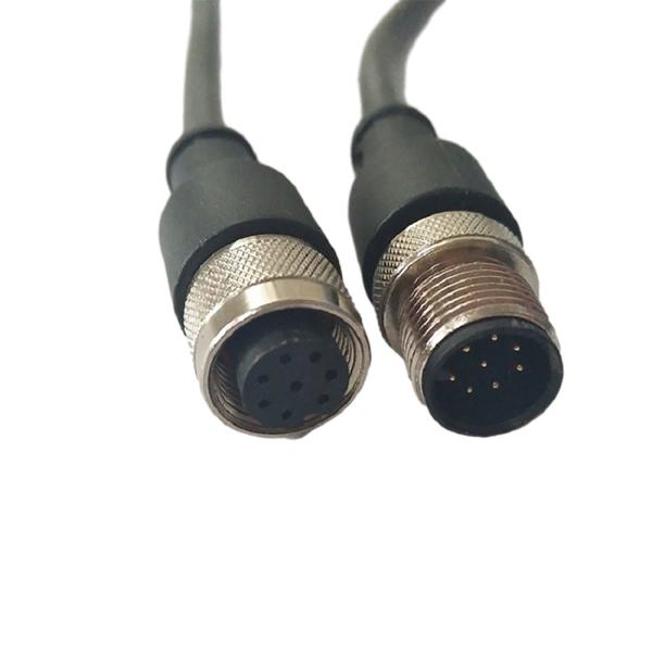 Buy cheap Metal Screw Phoenix M12 Cable 100cm Length Male To Female Black With PVC Cover from wholesalers