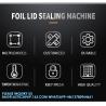 Buy cheap Manual Electrical Round and square Meal Food Box Food Snack Container Sealing Machine Aluminum Foil Sealer from wholesalers
