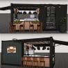 Buy cheap 20ft 40ft Design Tiny Fast Food Store Prefab Shipping Container Coffee Shop Cafe Bar from wholesalers