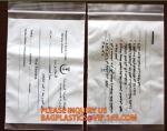 specimen envelopes zip lock bag/plastic medical specimen transport packaging bag