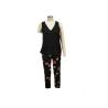 Buy cheap Matt Satin Silky Feeling Ladies Loungewear Sets Vest And Long Pants Colorful Flower Print from wholesalers