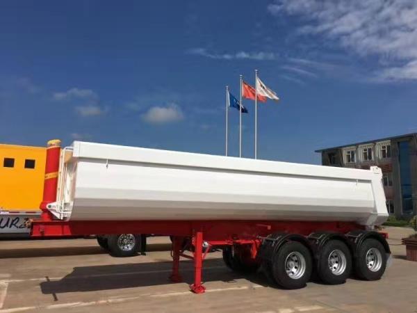 Buy cheap 80 Tons Customized Hydraulic Tipping Tipper Semi Trailer Relay Valve Wabco Tread 1840mm from wholesalers