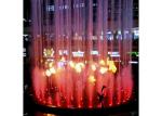 Contemporary Outdoor Musical Fountain With Fantastic Fireworks Image