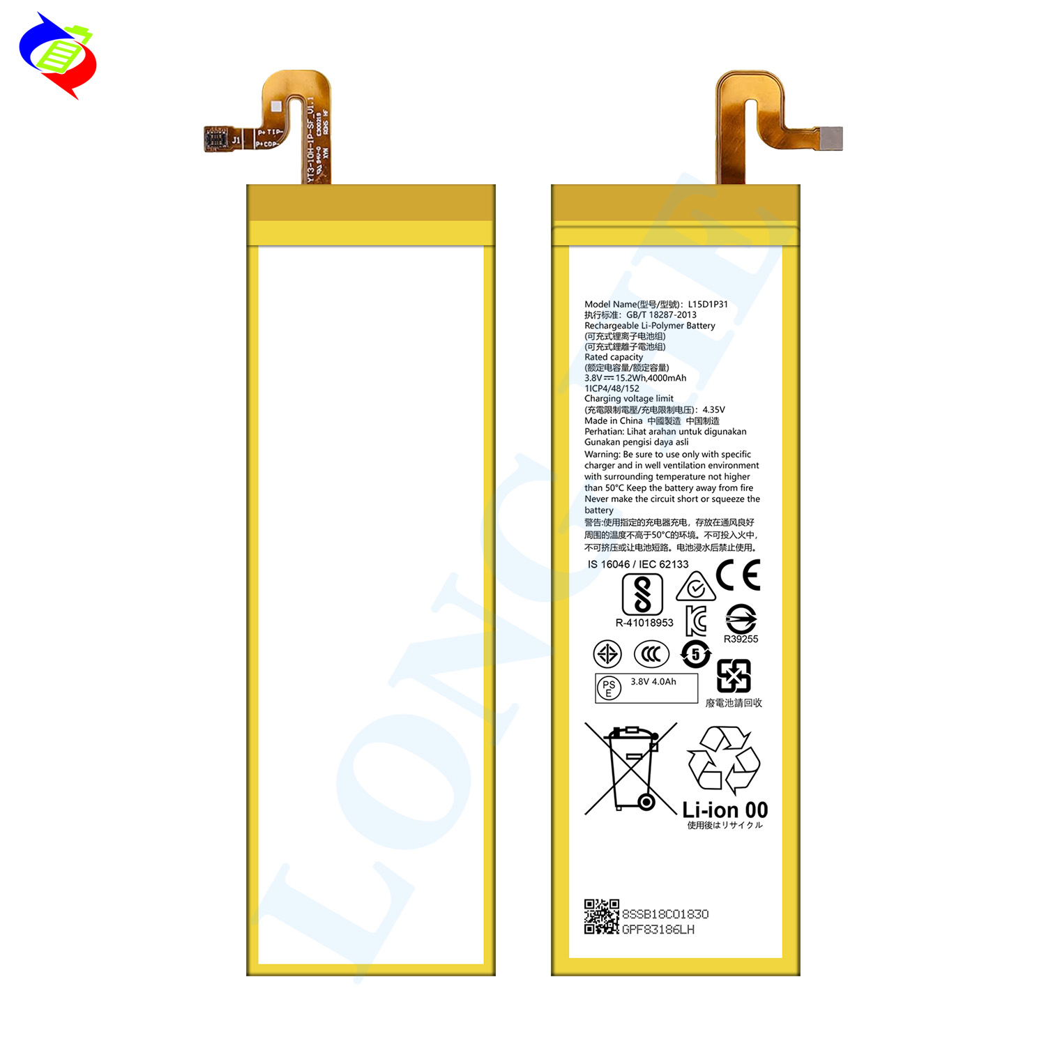 500PCS OEM/ODM 4000mAh L14D2P31 Battery for Lenovo Yoga Tab 3 Pro Mobile Phone Battery