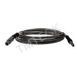 MPKL2 Lemo01 - Lemo00 Ultrasonic Cable 1.5m Length Flexible Stainless Steel