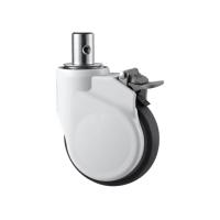 Buy cheap Hospital Bed Parts Medical Caster 5 Inch Mute Plastic Wheel With Brake ABS Outer product