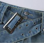 Oem Factory Manufacturer Custom Logo Hip Skirt Lady Short Denim Skirt Custom