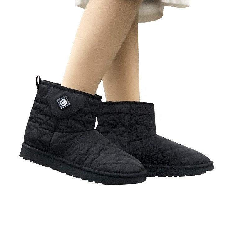 Washable Electric Foot Warmer Boots USB Charging 55Degree High Temperature