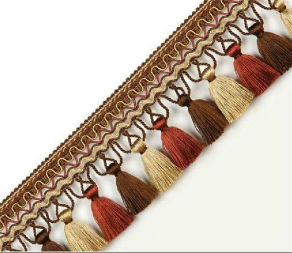 Buy cheap Home textiles OEM handmade lace trimmings tassels fringes for curtain decoration from wholesalers