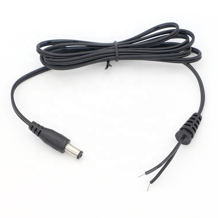 DC Supply Input Barrel Jack 2.1x5.5mm Male Female to Open Pigtail SR DC Power Cable