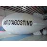 Buy cheap Huge Inflatable Zeppelin Air Balloon White Elastic UV Protected Printing from wholesalers