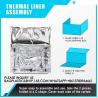 Buy cheap Insulation Liners Reusable Cooler Bags Cold Shipping Box Thermal Box Liner Moisture-Resistant Metalized Food Box from wholesalers