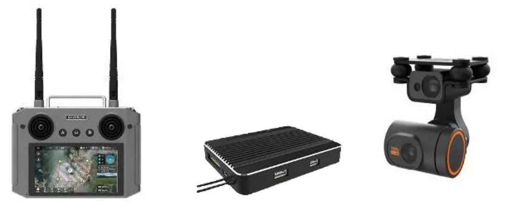 Mtow 50kg Tethered Drone Powered by Tether Power Station