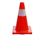 Buy cheap 45cm 18 Inch Orange PVC Traffic Cones Hi Visibility PVC Safety Cone With Reflective Tape from wholesalers