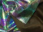 Shining Color Lamination Garment Leather Fabric 0.35mm Thickness Suede Fabric