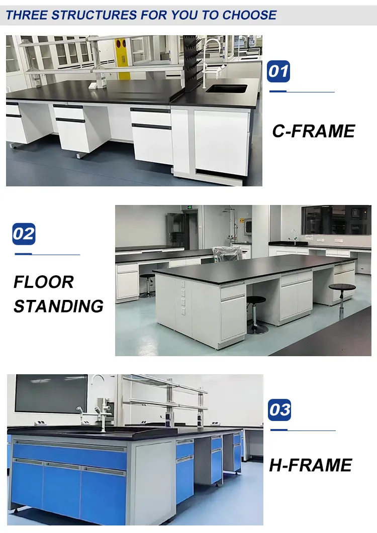 Modern Design Full Steel Chemistry Physical Biologic Lab Table Bench