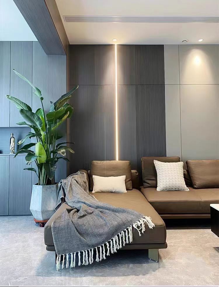 Bamboo Charcoal Wood Veneer Wall Panel WPC Floral Pattern Decorative Wall Board