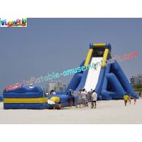 Buy cheap ODM Kids Large Long 0.55mm PVC tarpaulin Commercial Inflatable Slide rentals product