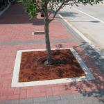 Laser Cut Corten Steel Landscape Square Tree Grille Garden Decorative