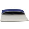 Buy cheap Blue Paint Edge Big Frame Handmade Leather Glasses Case With Magnetic Closure from wholesalers