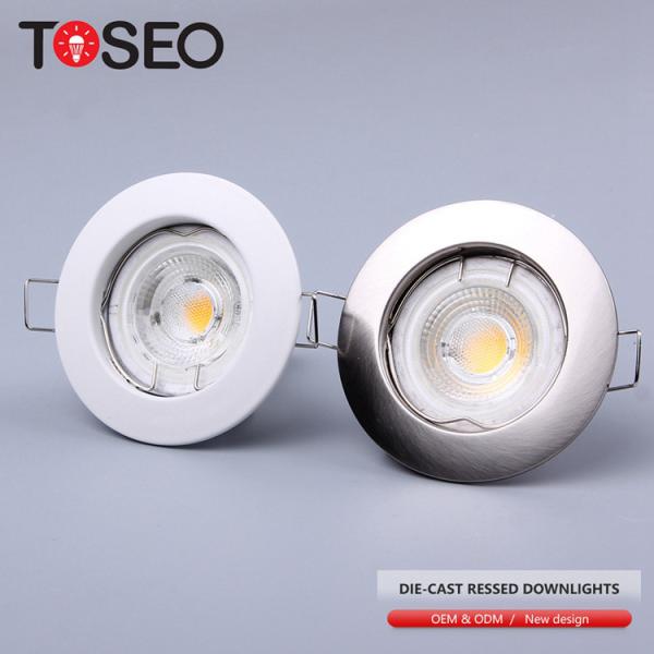 Buy cheap 77mm Diameter GU10 Downlight Fitting Black IP20 2 Year Warranty from wholesalers