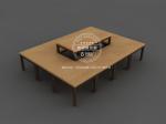 Supermarket Wooden Shop Shelving ISO Certification MDF Boards Material OEM ODM
