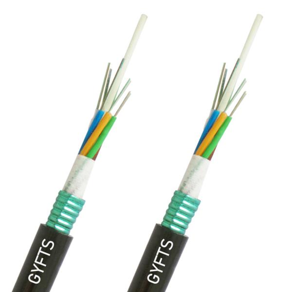 Buy cheap Aerial Overhead GYFTS Fiber Optical Cable 4km/drum G652d Manufacturer Supplier 24 Core Single Mode Fibre Optic Cable from wholesalers