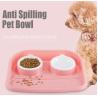 Buy cheap Non Slip Plastic Feeding Dishes No Spill Pet Dog Cat Double Food Water Bowl For Cat Dog, Premium Colorful Dog Water Food from wholesalers