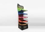 Colorful Large Floor Standing Storage Shelf Metal Rack Supermarket Retail POP