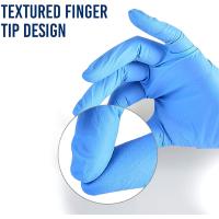 Buy cheap Medical Surgical Disposable Nitrile Gloves Anti Bacterial Powder Free product