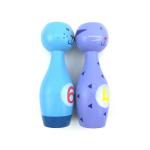 Customized cute animal wooden bowling ball toy parent-child interactive early