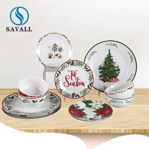 Buy cheap 10pcs Mid Century Modern Dishware Ceramic Dinnerware Sets Round Decorated from wholesalers