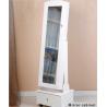 Buy cheap Floor Standing MDF Jewelry Cabinet Display With Wheels from wholesalers
