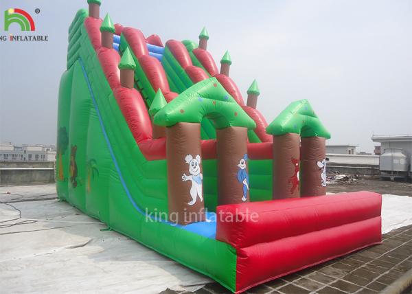 Buy cheap Double Sewing Inflatable Dry Slide Green Forest Theme EN14960 CE EN71 from wholesalers