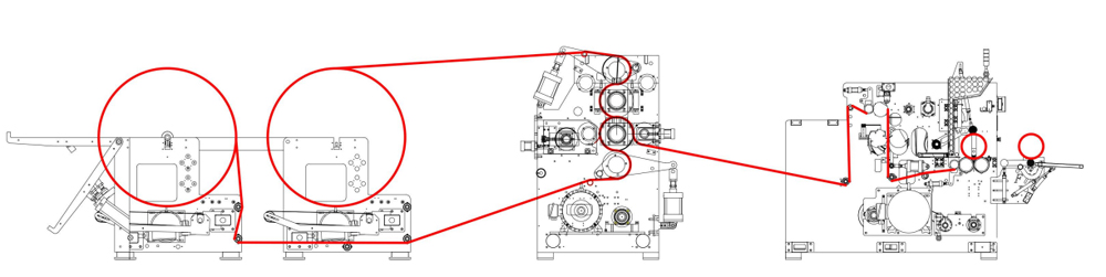 Nice Design Dot To Dot Lamination Embossing Kitchen Towel Paper Rewinding Machine