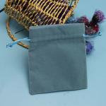 Colorful Velvet Drawstring Jewelry Pouch , Durable Flannel Drawstring Bag