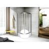 Buy cheap Tempered Glass Sliding Bathroom Shower Enclosure Arc Shape Aluminum Framed from wholesalers