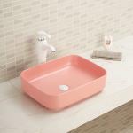 Small Rectangular Counter Top Wash Basin Porcelain Vessel Sink 20 Inch