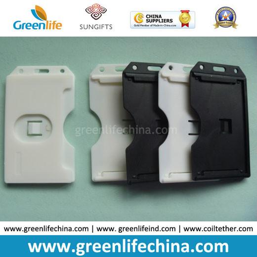 Buy cheap Black/White Rigid Hard Plastic Card Holder Good Lanyard Partner from wholesalers