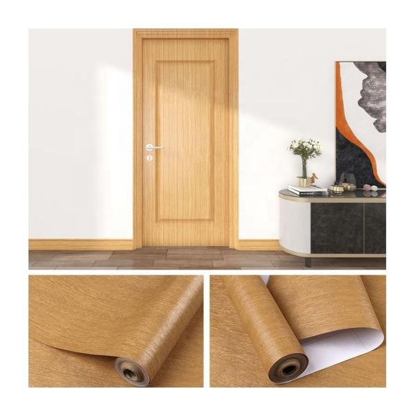 Buy cheap Modern Style PVC Natural Embossed Wood Grain Self Adhesive Decorative Wallpaper Sticker oak wood wallpaper from wholesalers