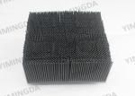 Black color Nylon Brush 99*99*39mm Auto Cutter Bristle For Investronica Cutter