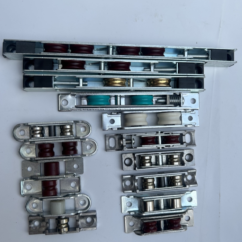 UPVC Sliding Door Roller Double Wheel Zinc Plating Pulley 158mm Length for Door Window