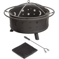 Buy cheap Wood Burning Charcoal Heating Stove 30 inch Round Star and Moon Firepit product