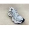 Buy cheap Women silver leather sneakers with script and breathable mesh upper lacing from wholesalers